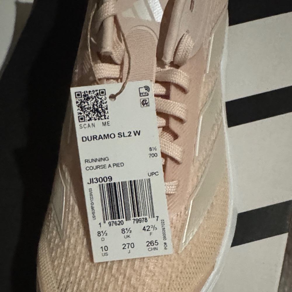 Adidas Women's Light Pink Sneakers - Picture 2 of 4